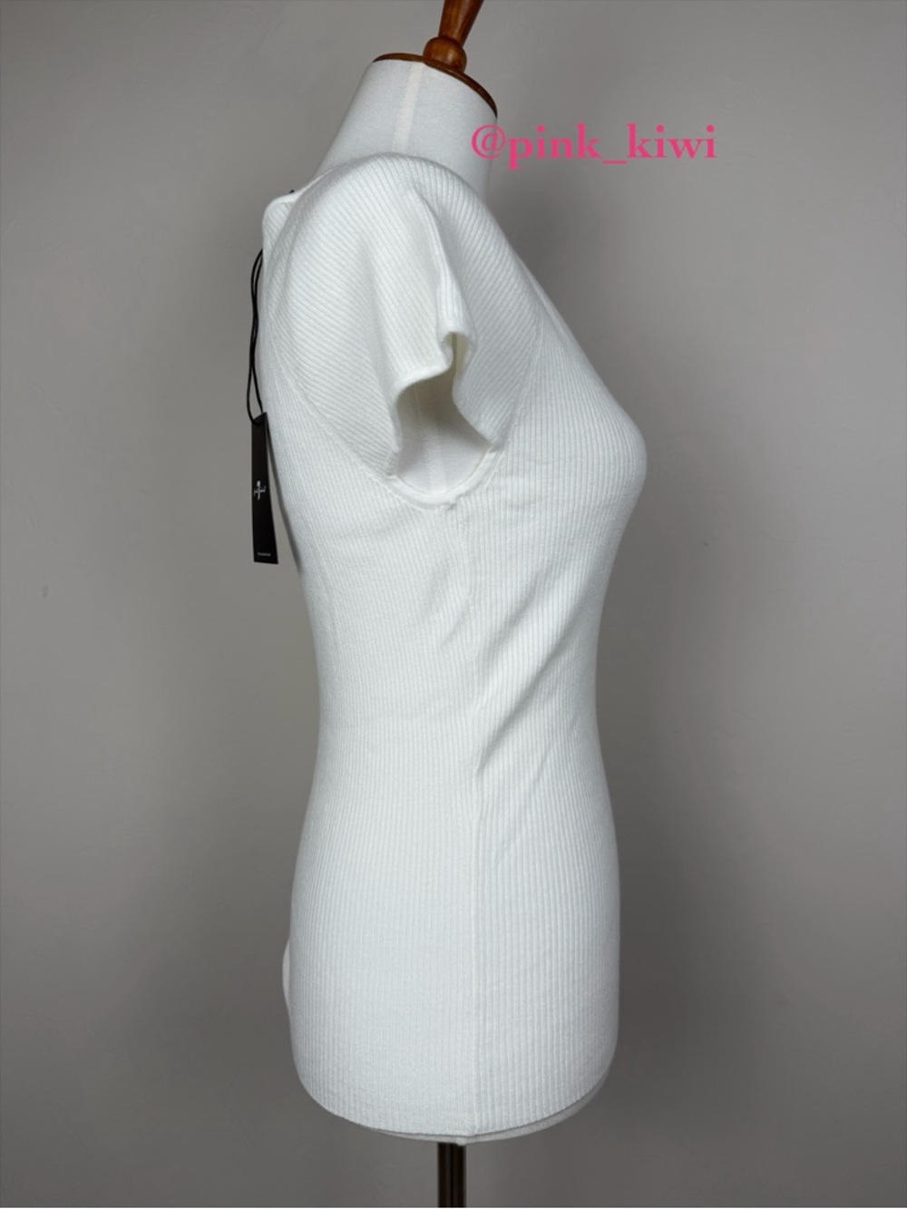 7 For All Mankind Sweetheart Ribbed Top - Picture 6 of 12